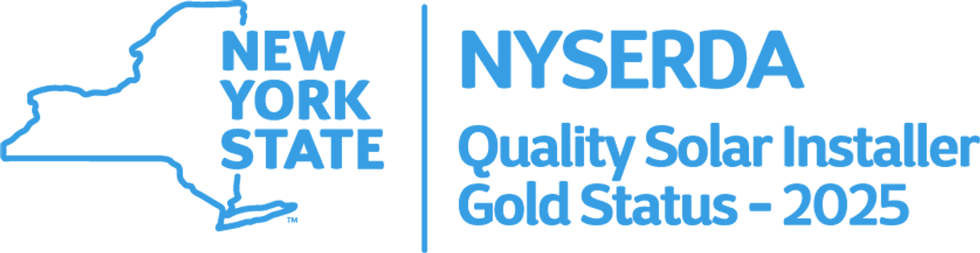 NYSERDA 2025 Quality Solar Installer Gold badge